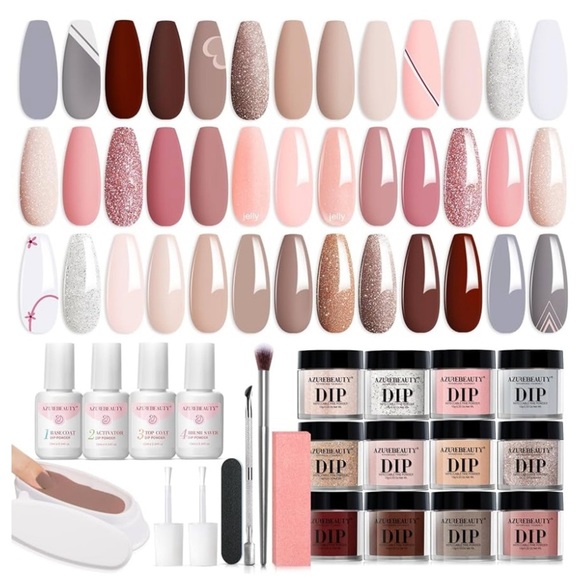 AZUREBEAUTY 31 Pcs Dip Powder Nail Kit - Picture 2 of 4